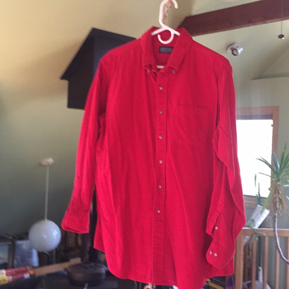 Lands End red flannel shirt